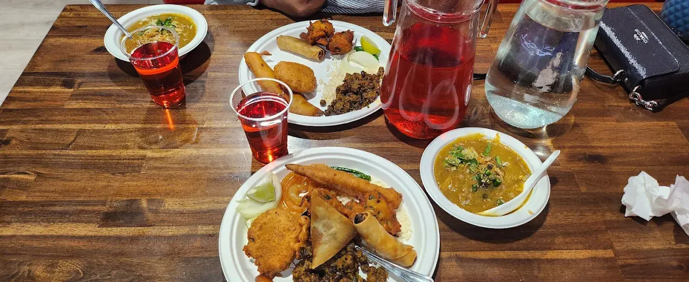 Authentic Pan Asian and Bangladeshi Indian restaurant interior in Edmonton, AB